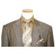 Steve Harvey Classic Collection Tan/Caramel Pinstripes Super 120's Merino Wool Suit 1145